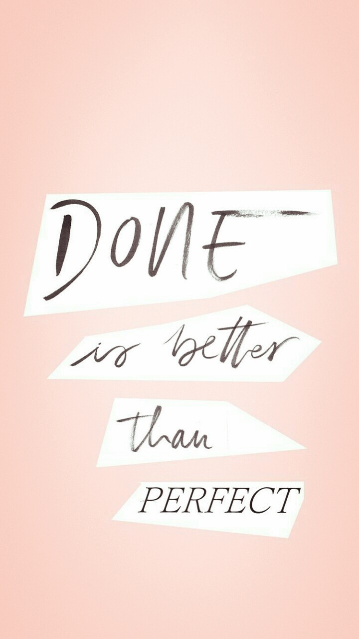 better than perfect