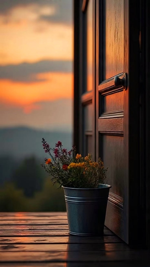 Glass, sunset Hintergrundbilder
