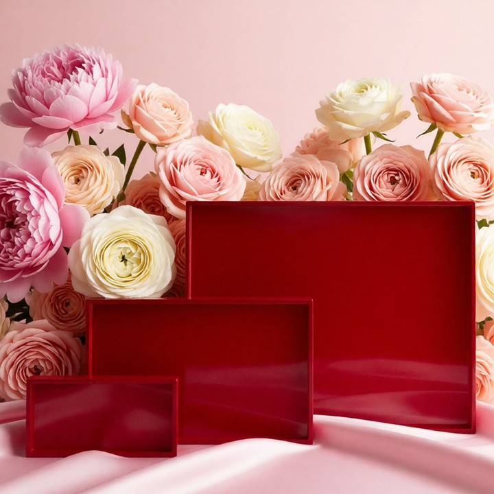 Fiori e vassoi