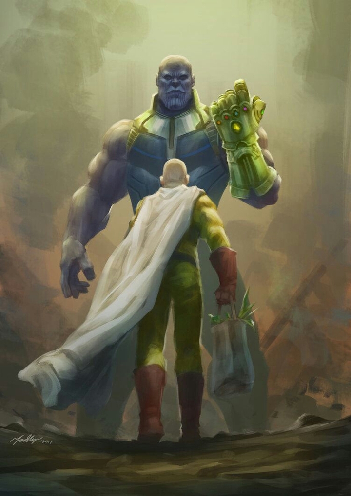 saitama vs thanos
