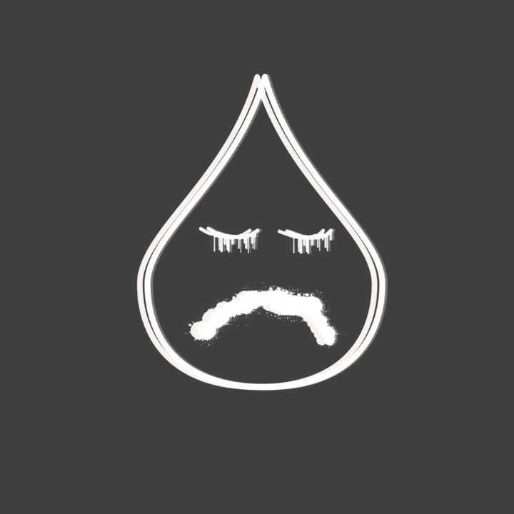 a teardrop comes with pain