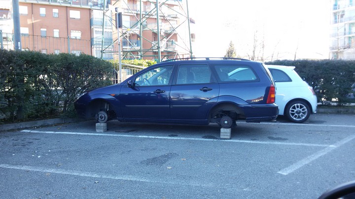 le ruote dove sono?