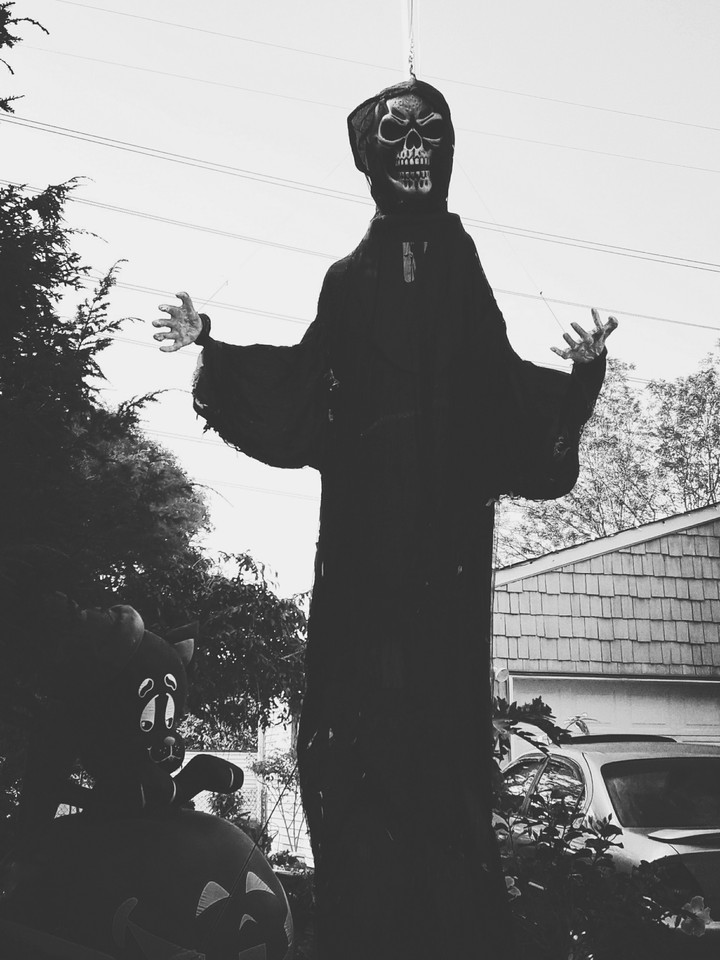 He is ready for Halloween