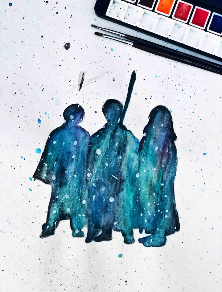 my painting of Golden Trio ..