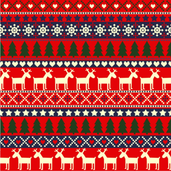 Nordic winter knit pattern