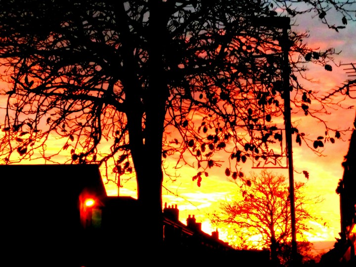 sunset over Northumberland November 1st 2017