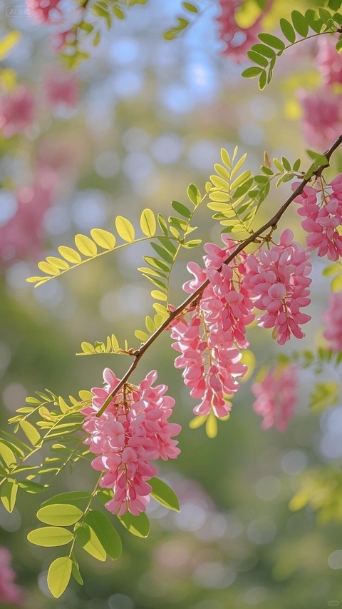 тапети twig, pink