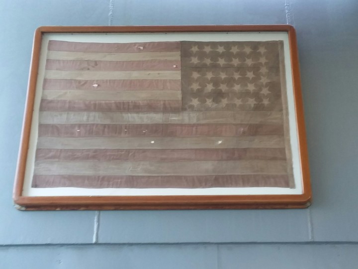 USS  Missouri's  flag