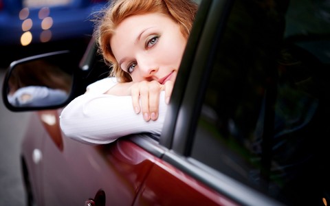 Girl Smile Glance