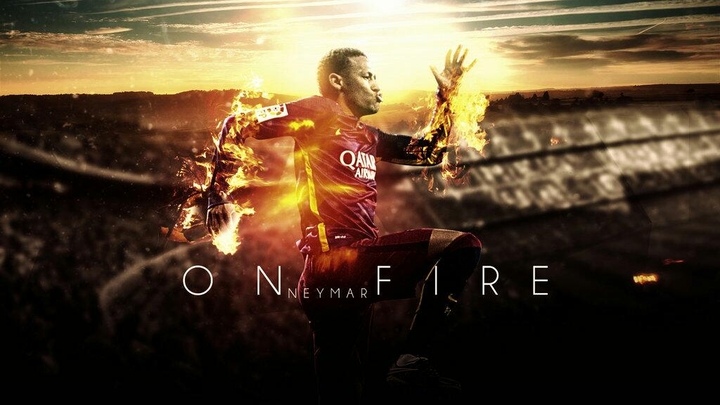 Neymar is on fire