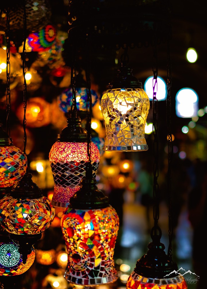 colorful lamps Grand Bazaar