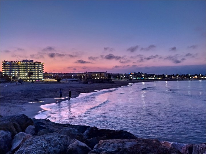 Playa de noche