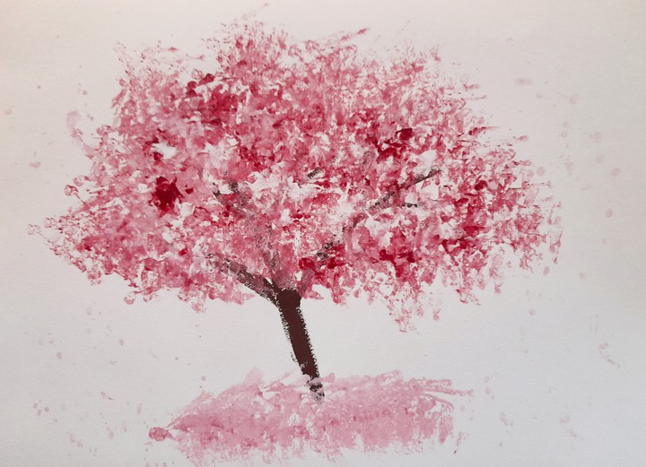 Crumpled paper drawing