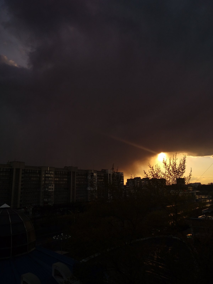 Туча вечером