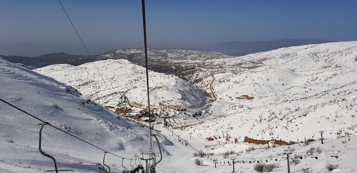 Israel, Golan Herth, snow