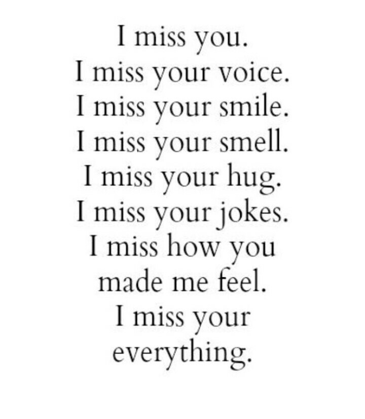 i miss u ...