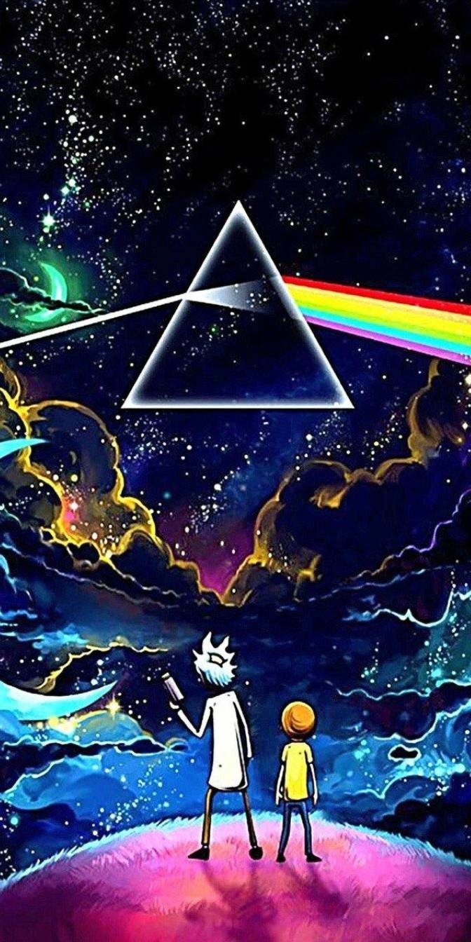 rick and morty pink Floyd