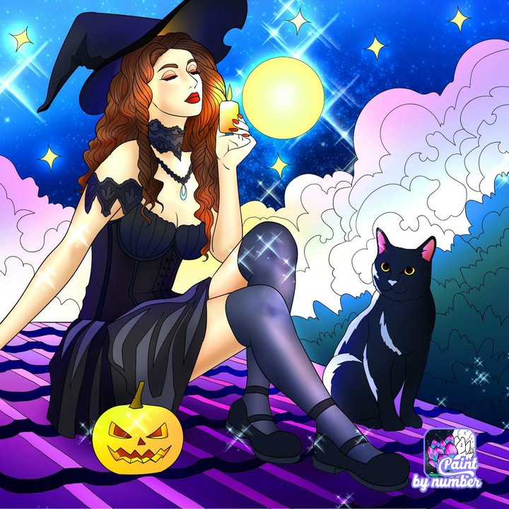 kot halloweenowy