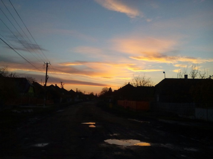 Morning, sunset