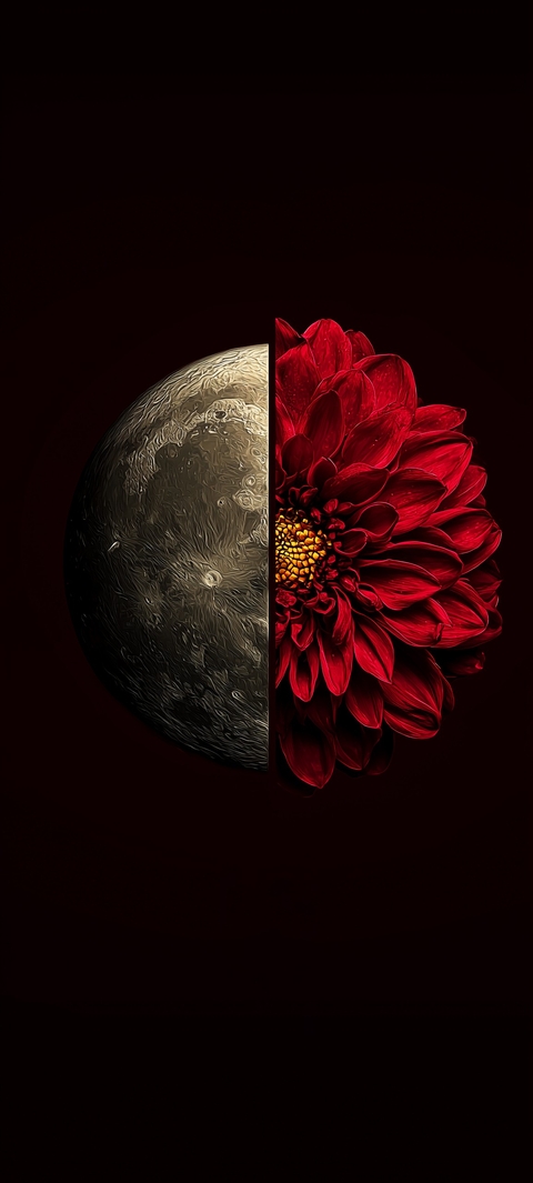 papéis de parede moon, rose