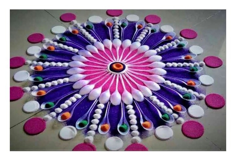 *Nice rangoli*