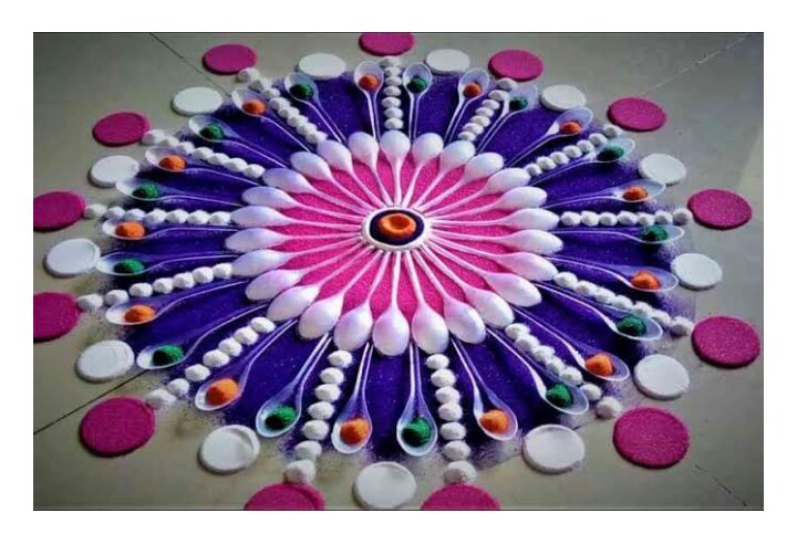 *Nice rangoli*
