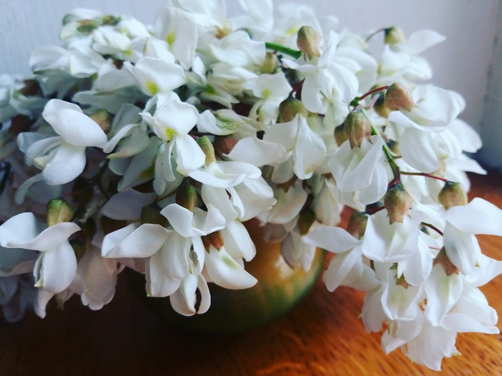 white flowers