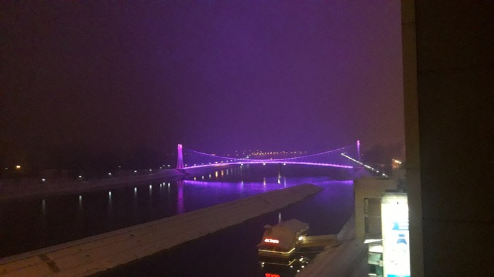 Drava river and bridge