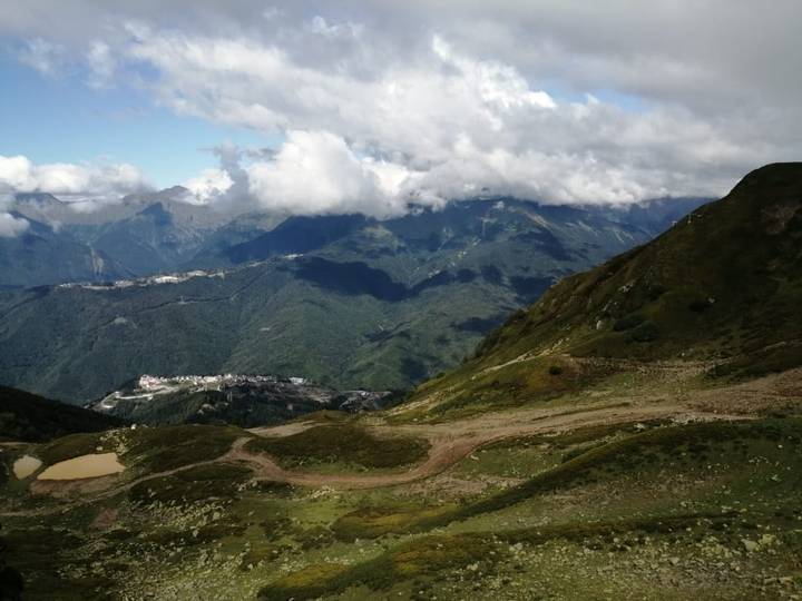 The mountains