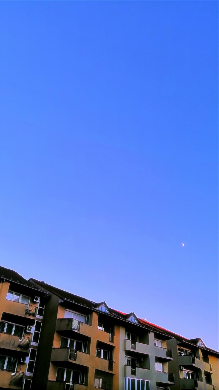 sky with houses