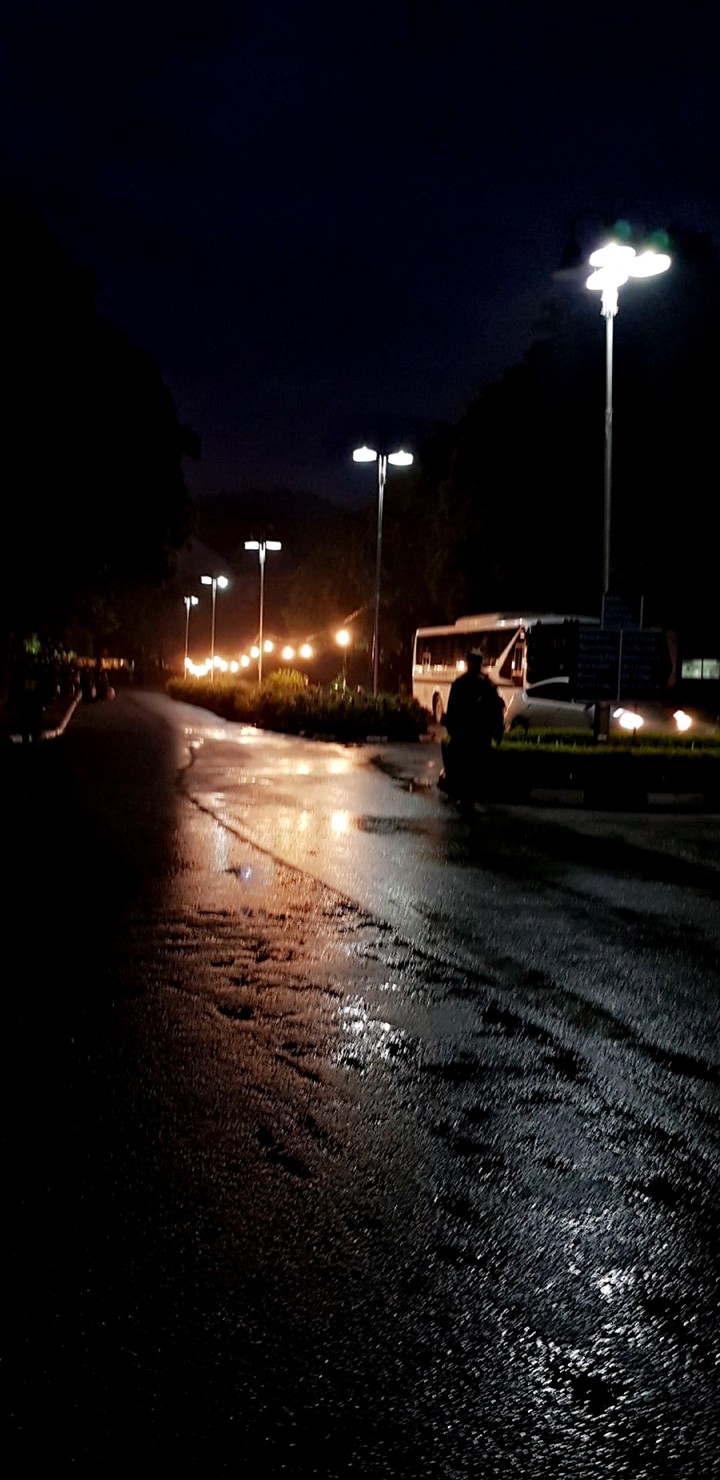 Street Light under Rain
