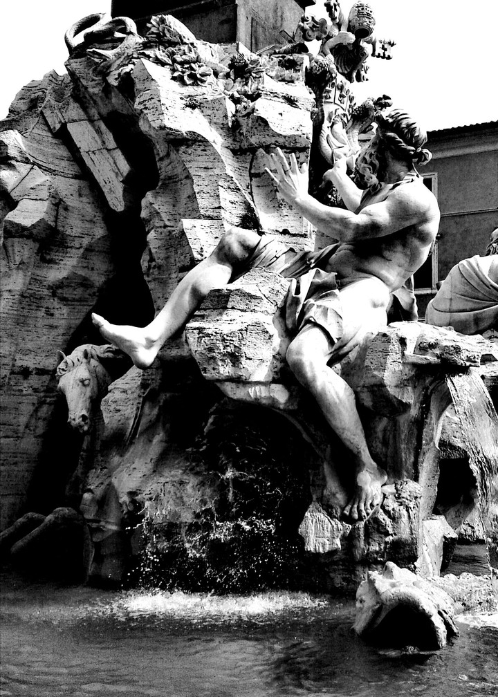 Fontana dei Quattro Fiumi, Danubio