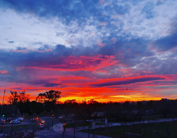 lovely sunset in Valencia