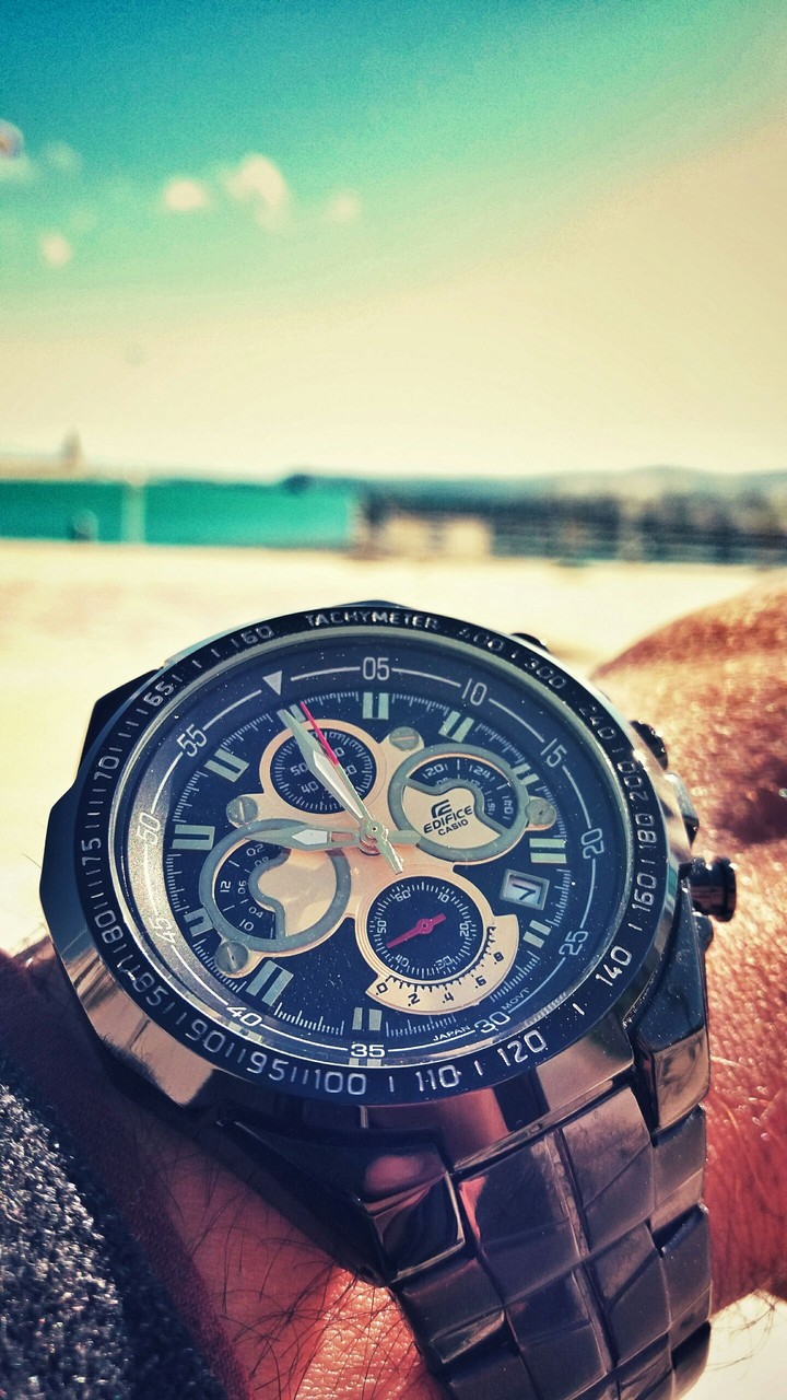 watch and beach