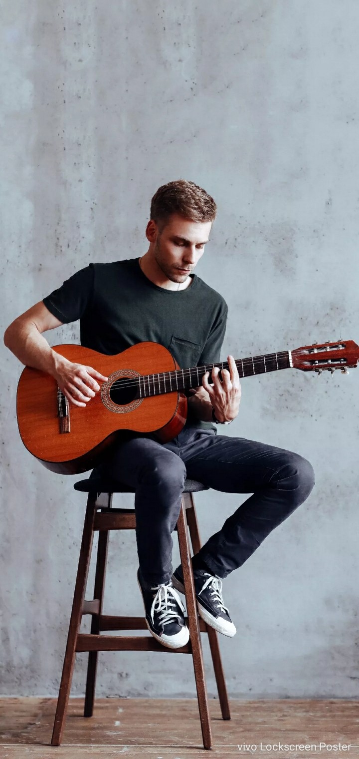 Young Boy with guitar