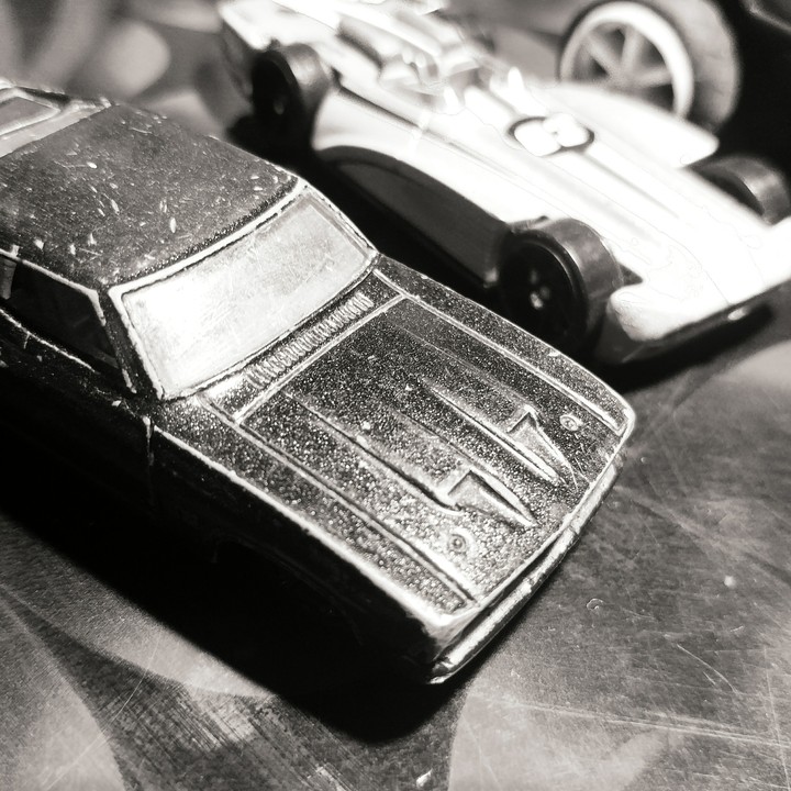 black and white