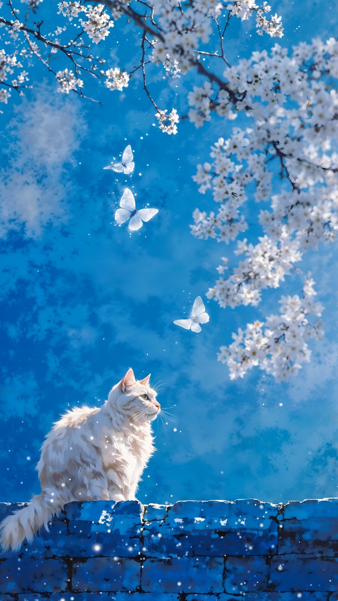 sfondi blue, Blossom