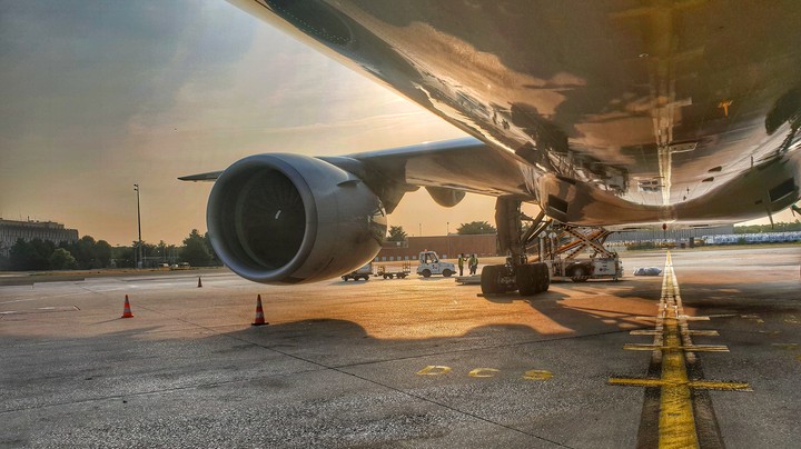 Sun and Plane