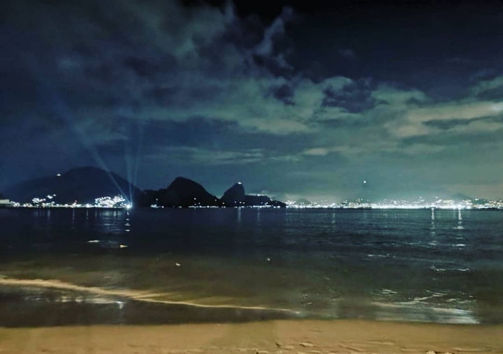 Beach in the night