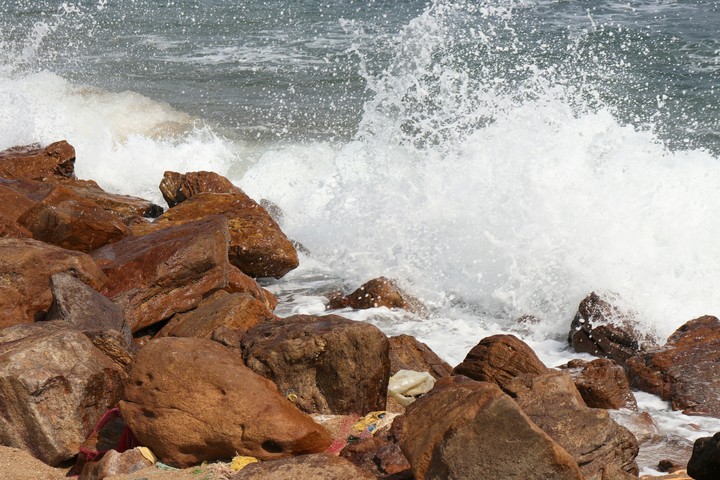 rocks and the sea