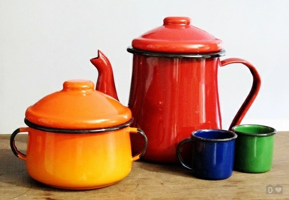 Colored Crockery