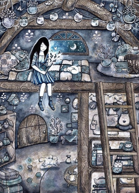 Girl reading