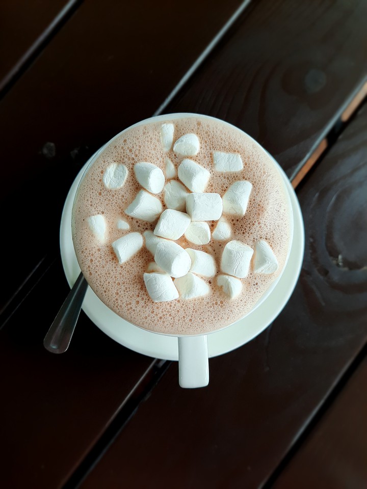 Какао с зефирками