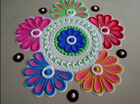 *Nice rangoli*