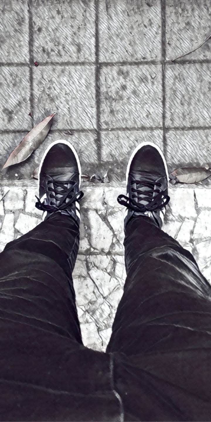 Black and white