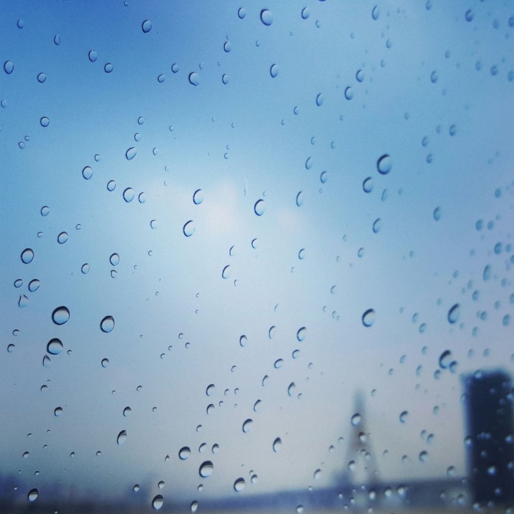 The rain cleaning sky
