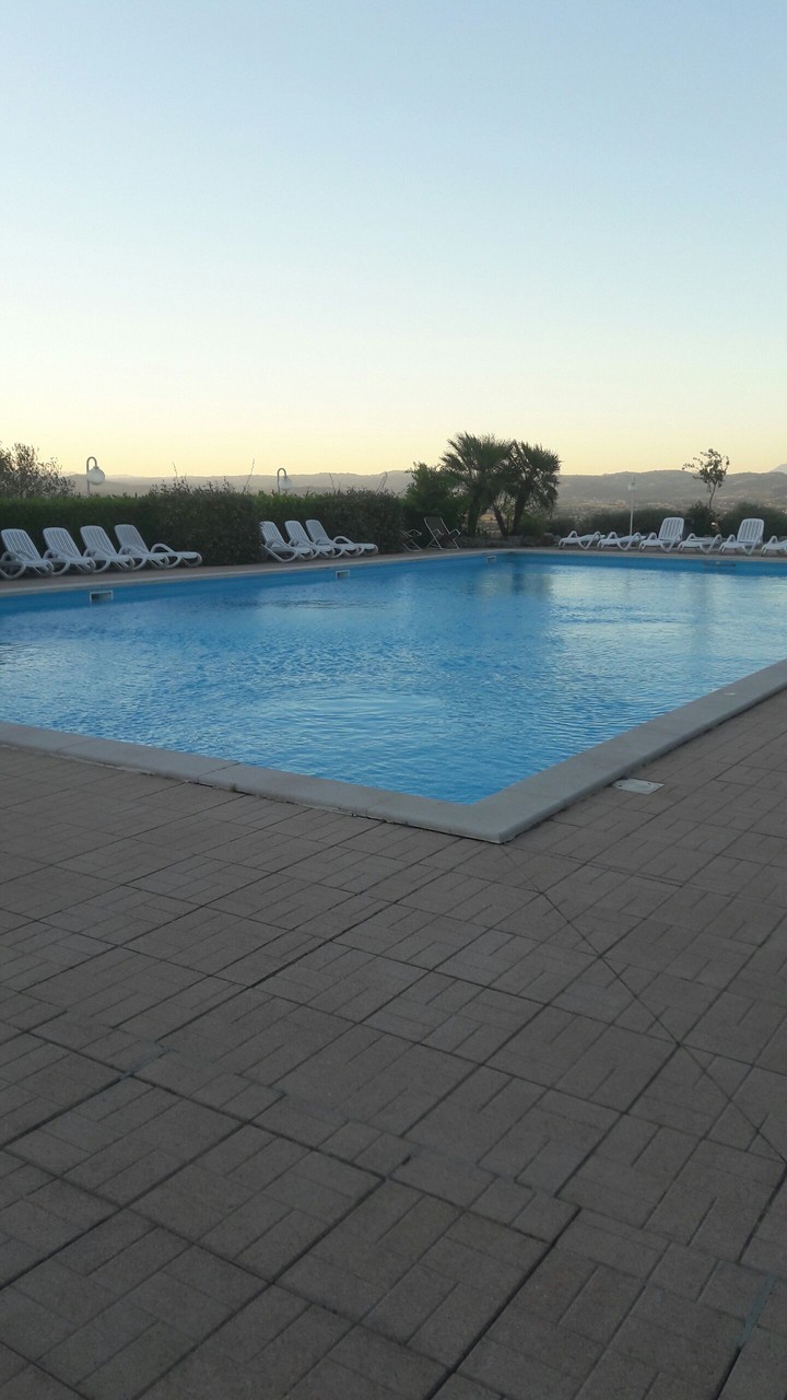 the swimming pool