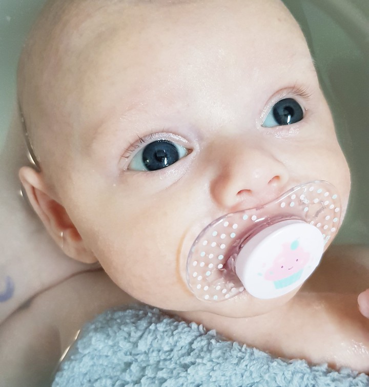 baby blue eyes