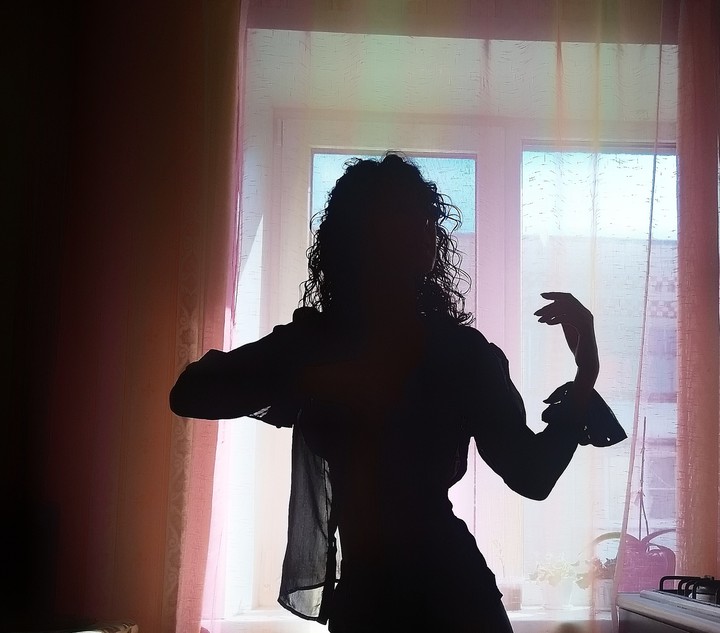 silhouette of a woman