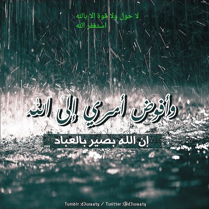و أفوض أمري إلى الله